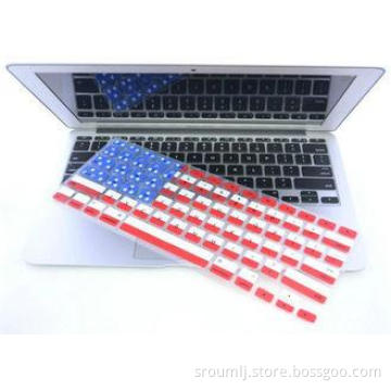 Colorful Macbook Air Silicone Keyboard Covers With USA Flag